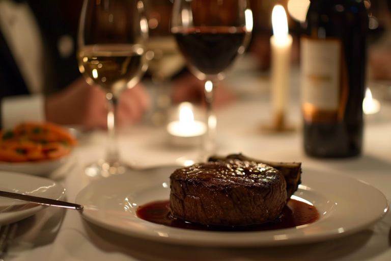 Képek különleges steak estekről, üzleti vacsorákról, és bor- és steakpárosításokról